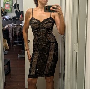Bebe Y2k Lace corset dress Size L